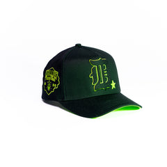 Dallas Highrise Neon Green & Black